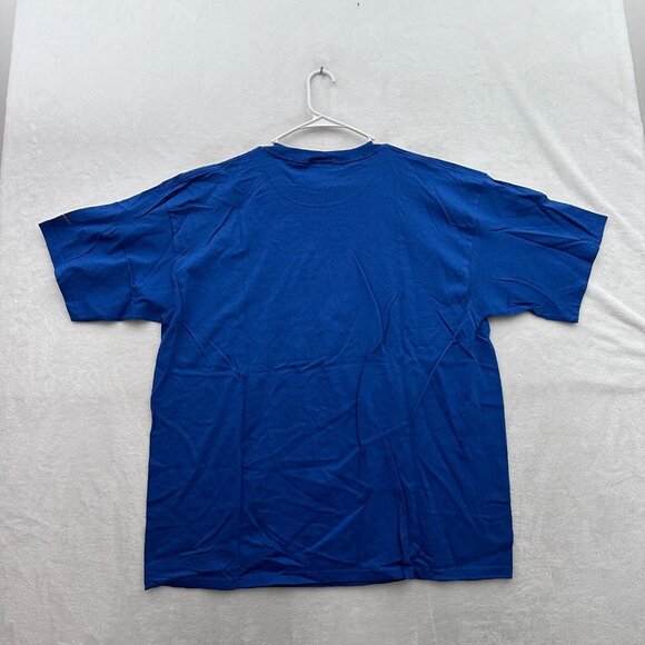Vintage Nike T Shirt Mens XL Blue Tournament Tough Tennis Camp 90s - Picture 7 of 7